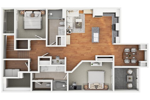 Floor Plan 2c2 at The Cantera by Picerne, Las Vegas, Nevada